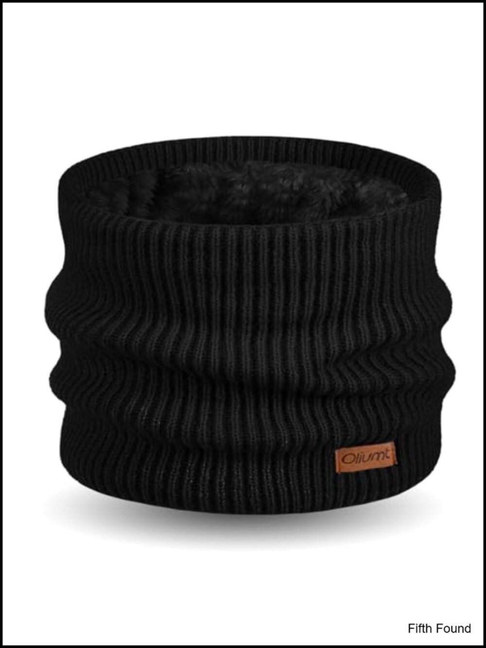 Kids Fleece Lined Knitted Neck Warmer Gaiter Infinity Scarf